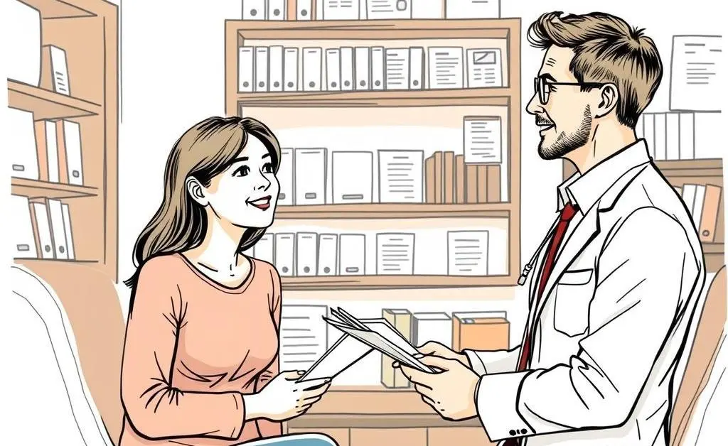 Person having a consultation with a life insurance agent