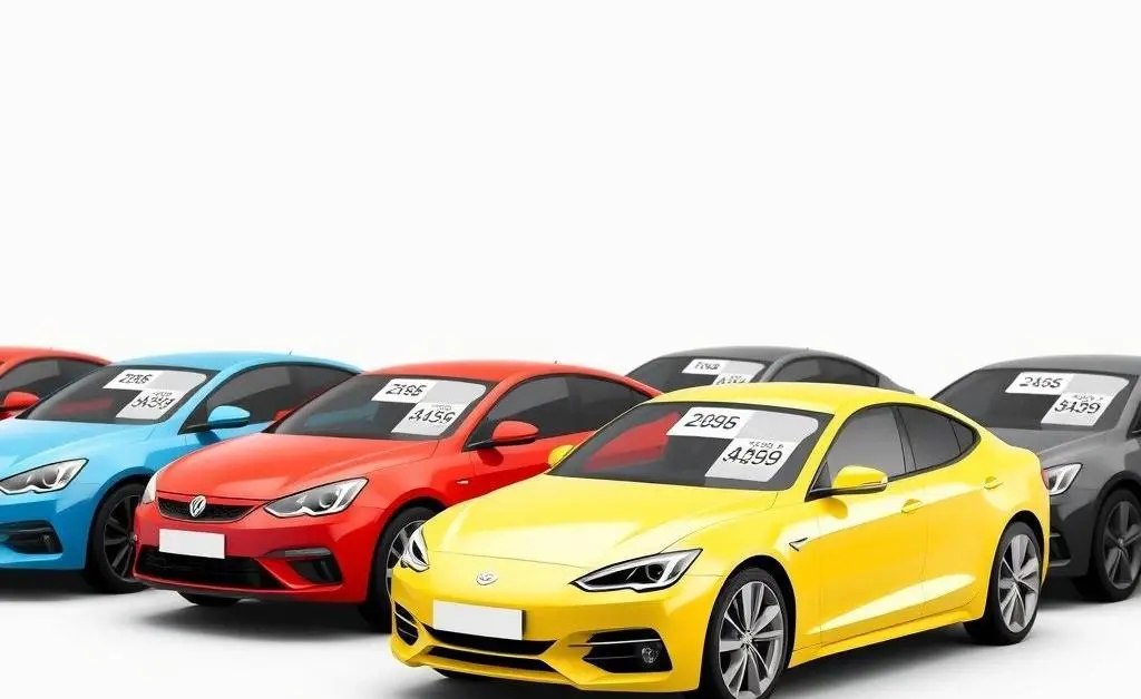 Car dealership with diverse cars and price modifications