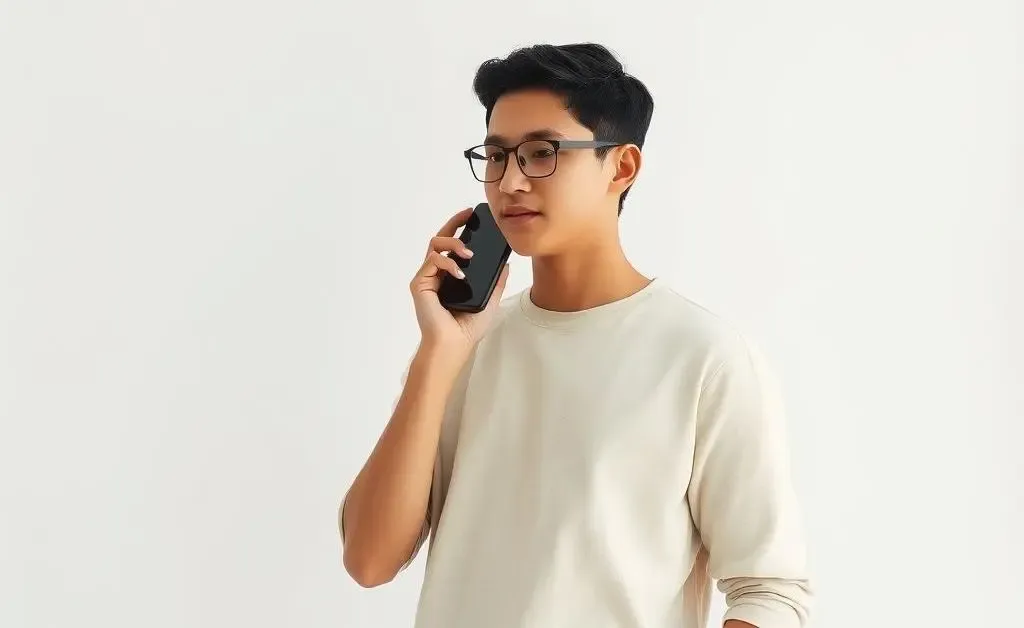 Person on phone call with insurance agent