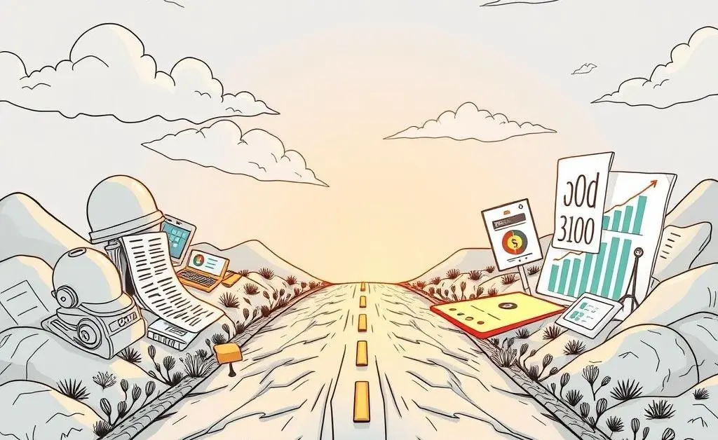 Diverging paths showing new and old insurance rules