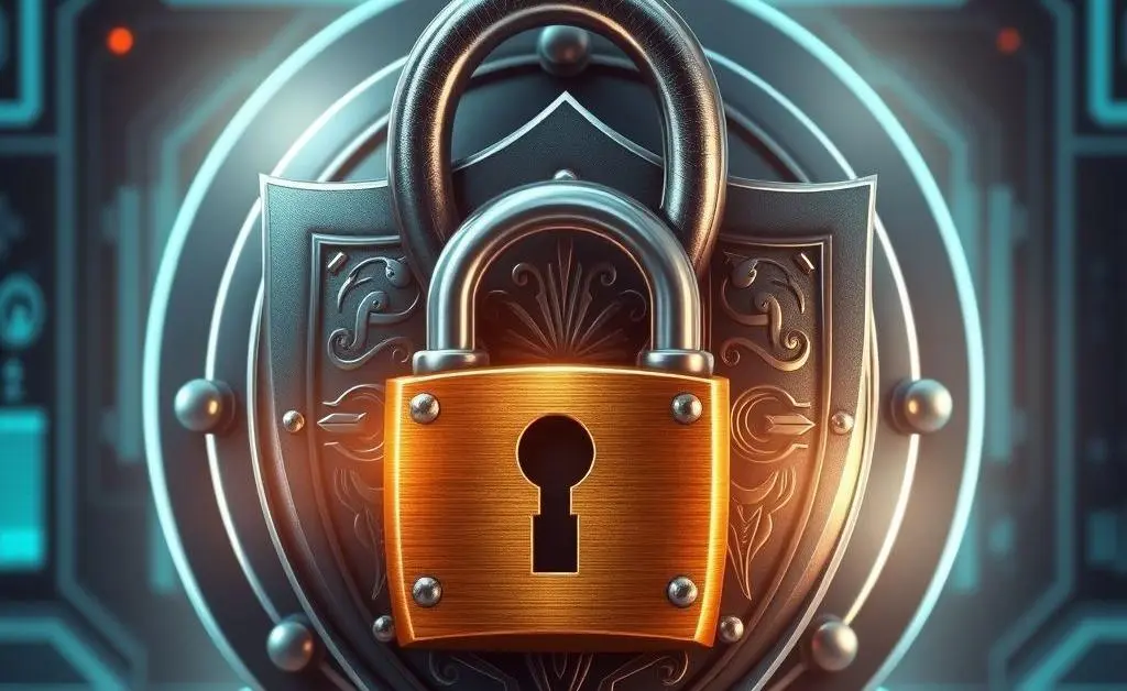 A lock and shield symbolizing secured finances