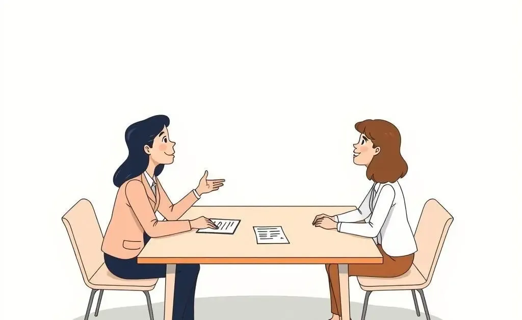Discussing insurance documents