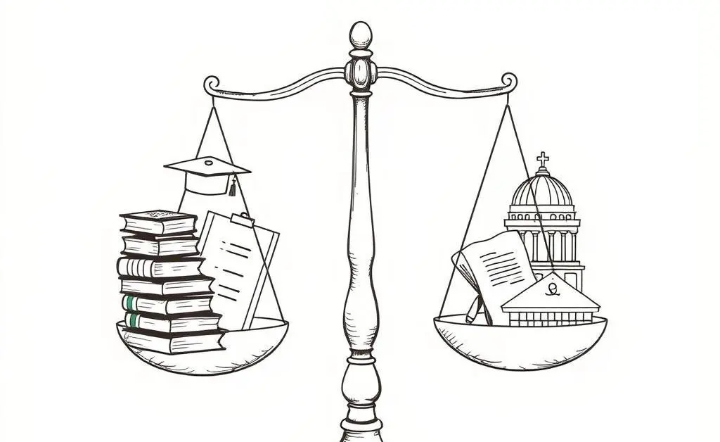Scale balancing education and policy