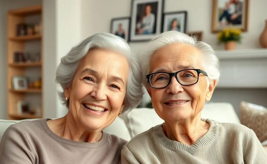 Senior couple happy after reviewing their life insurance.