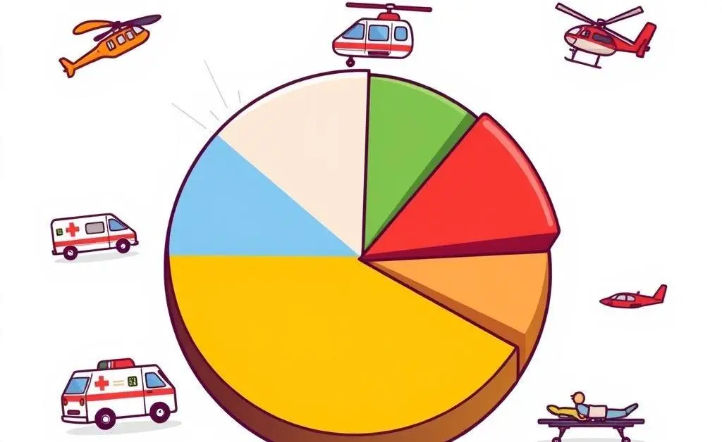 A chart illustrating medical transport cost factors