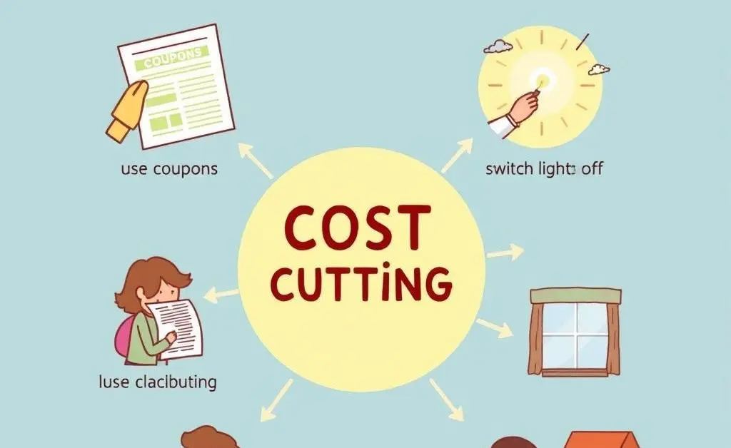 Cost-cutting strategies like using coupons and cooking at home