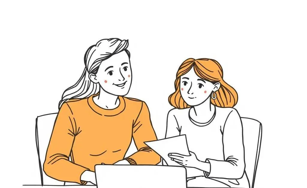 Couple discussing finances with papers and laptop