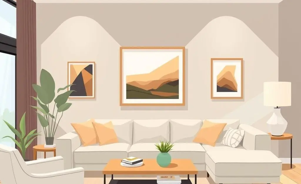 Modern and cozy living room design