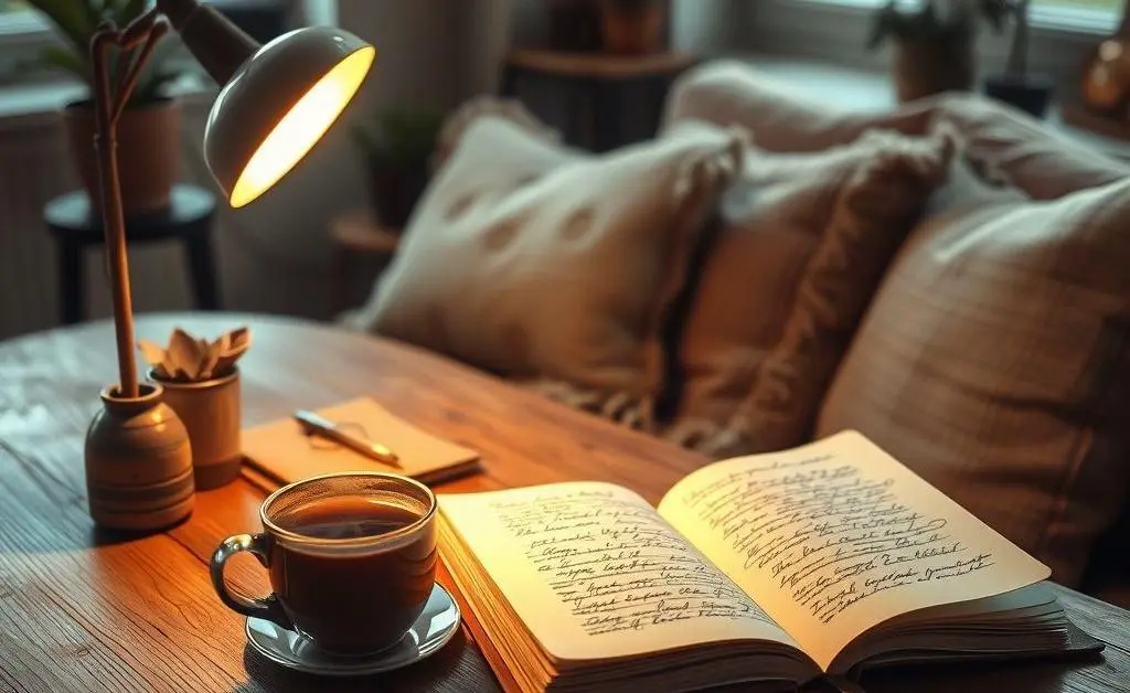A cozy home office setup