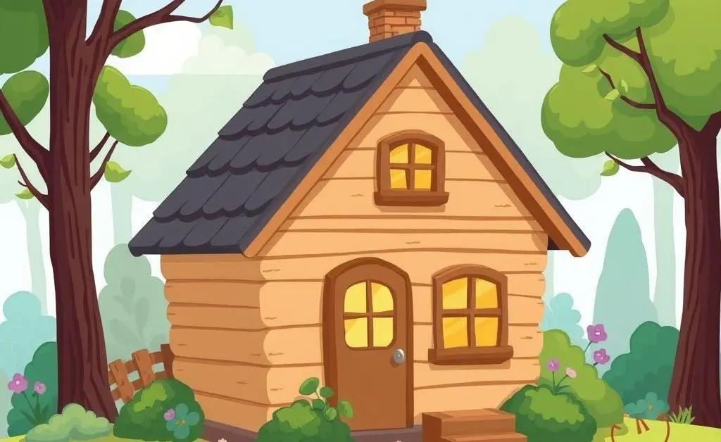 A small cozy home surrounded by nature.