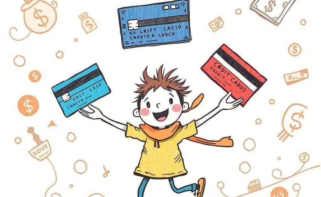 Juggling credit cards