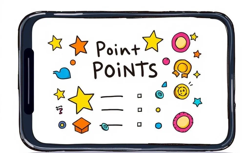 Points tracker on smartphone