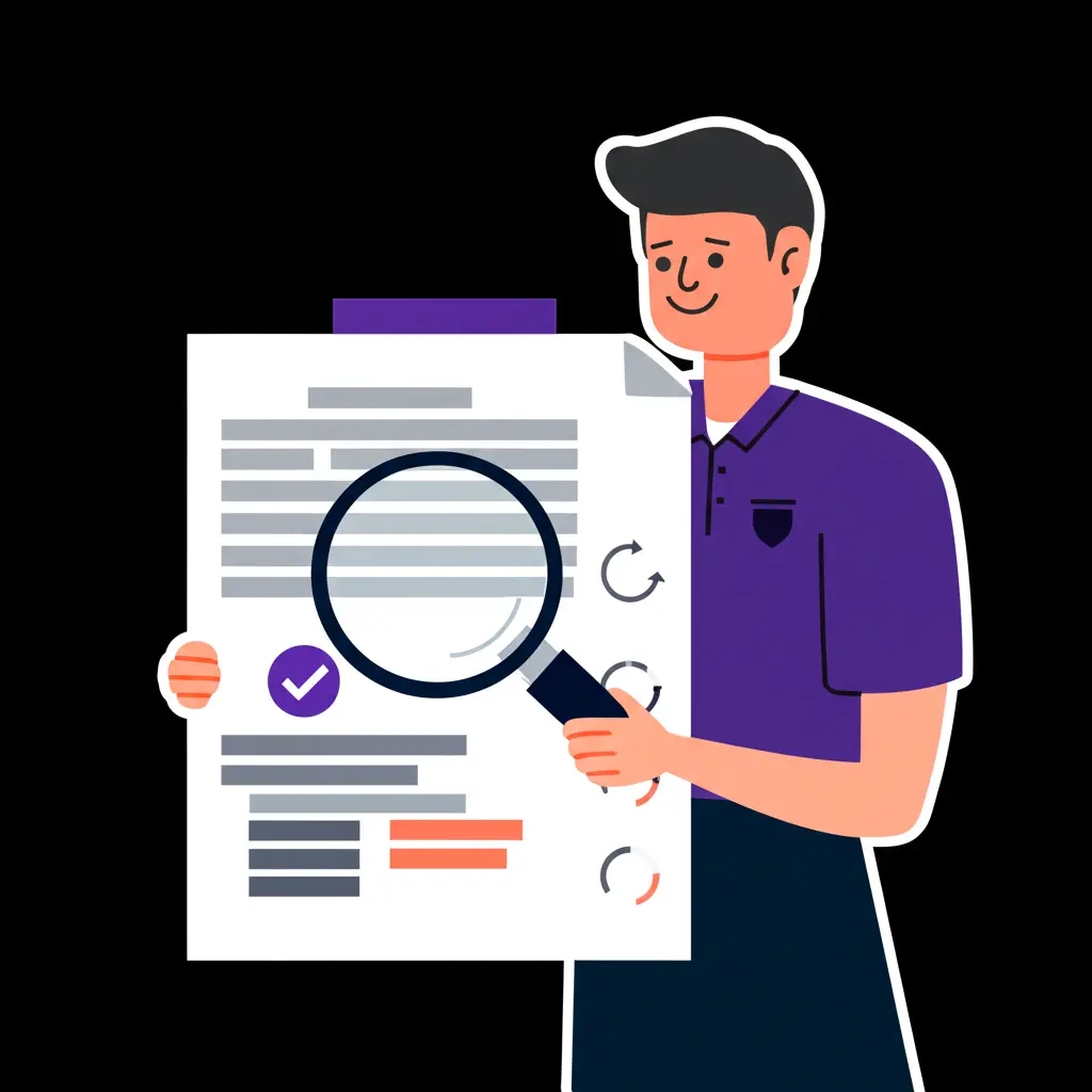 Character checking credit report