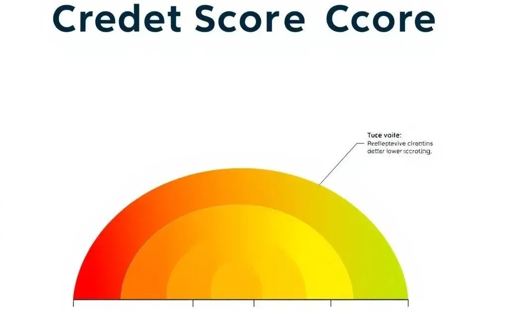 A simple and colorful chart illustrating the different credit score ranges from poor to excellent.
