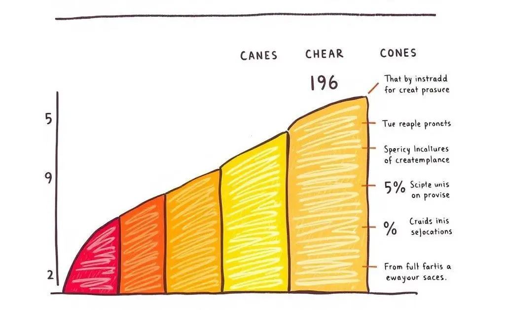 A chart illustrating different credit score ranges