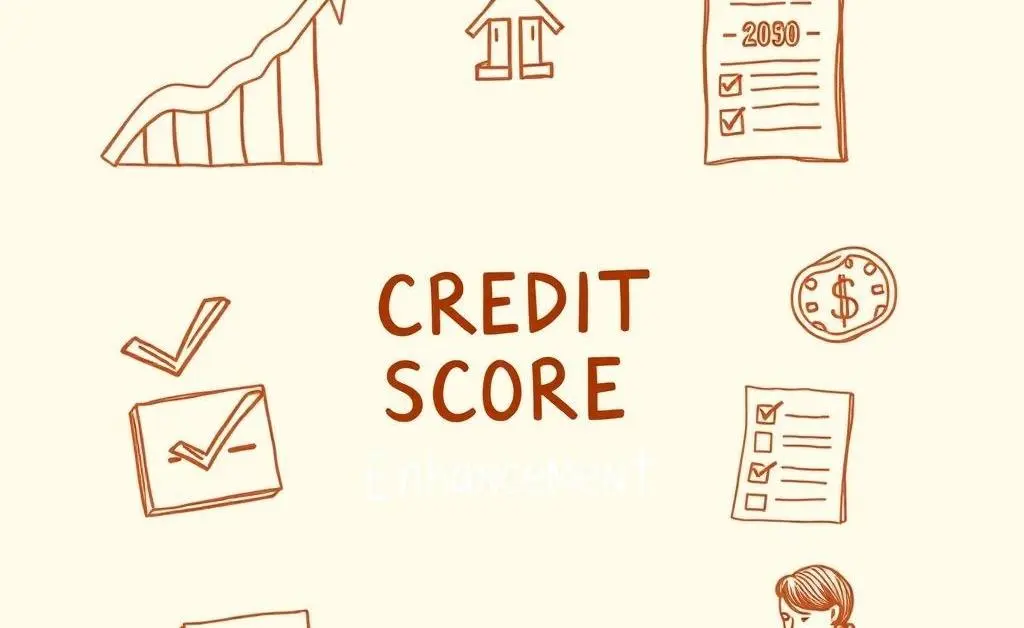A checklist of credit score improvement tips.