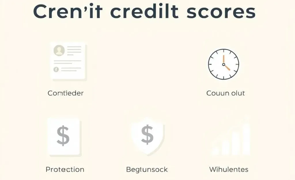 Illustration of credit score factors