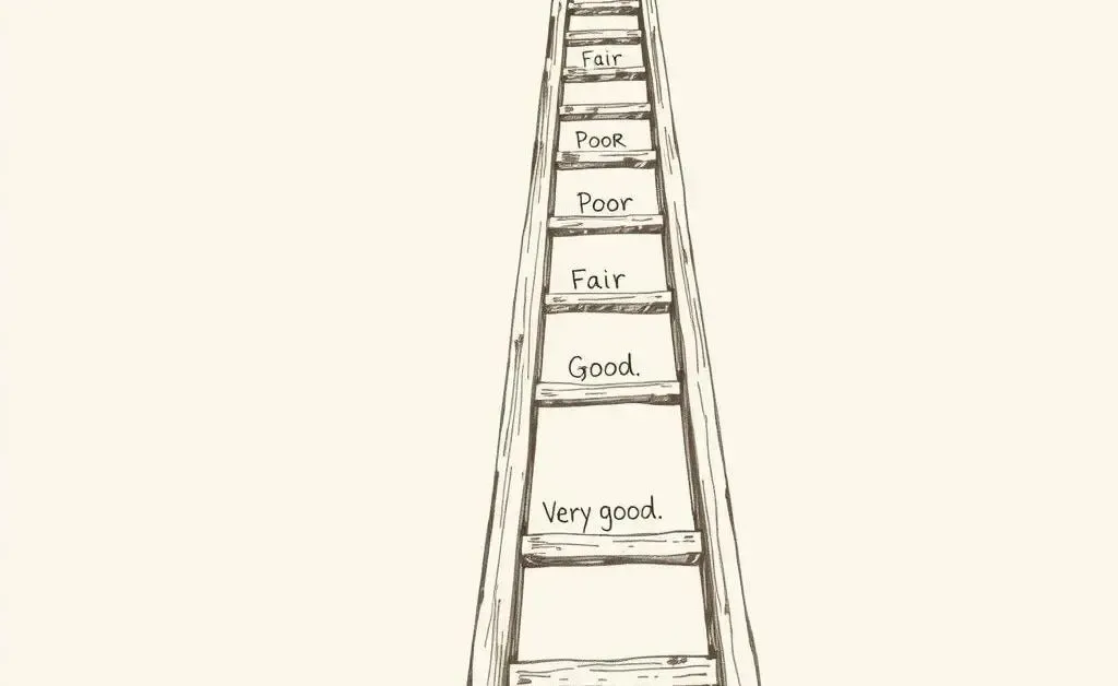 Ladder with credit score ranges