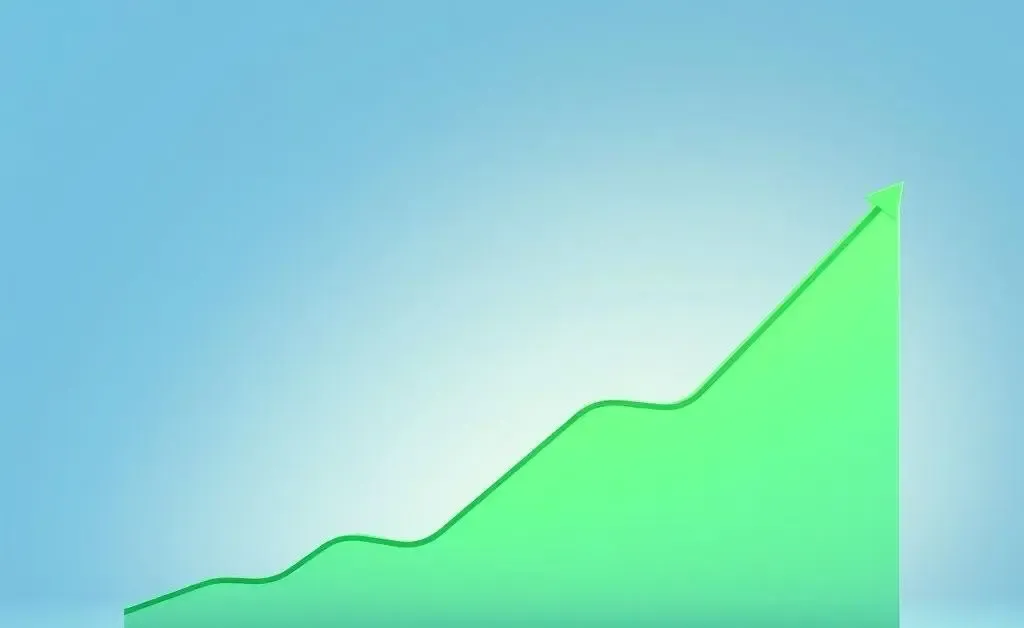 Graph showing credit score improvement