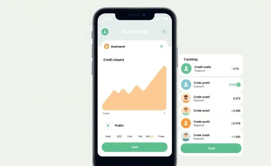 Mobile app for tracking credit utilization.