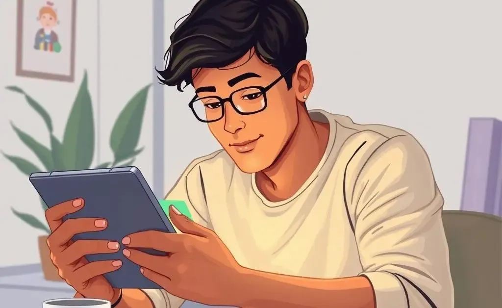 Person exploring crowdfunding options on a tablet
