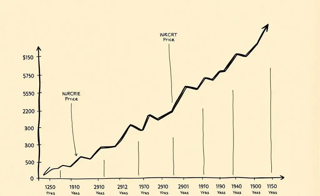 Chart showing the upward trend of cryptocurrency values