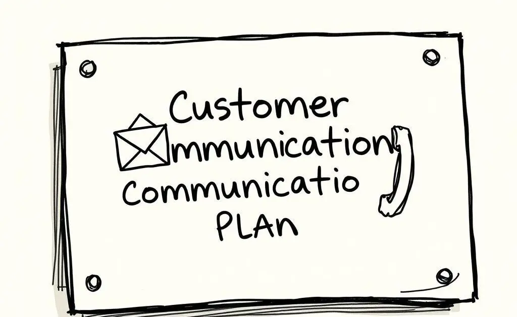 Card with Customer Communication Plan