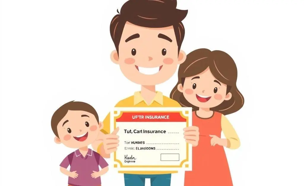 A happy customer with an insurance certificate