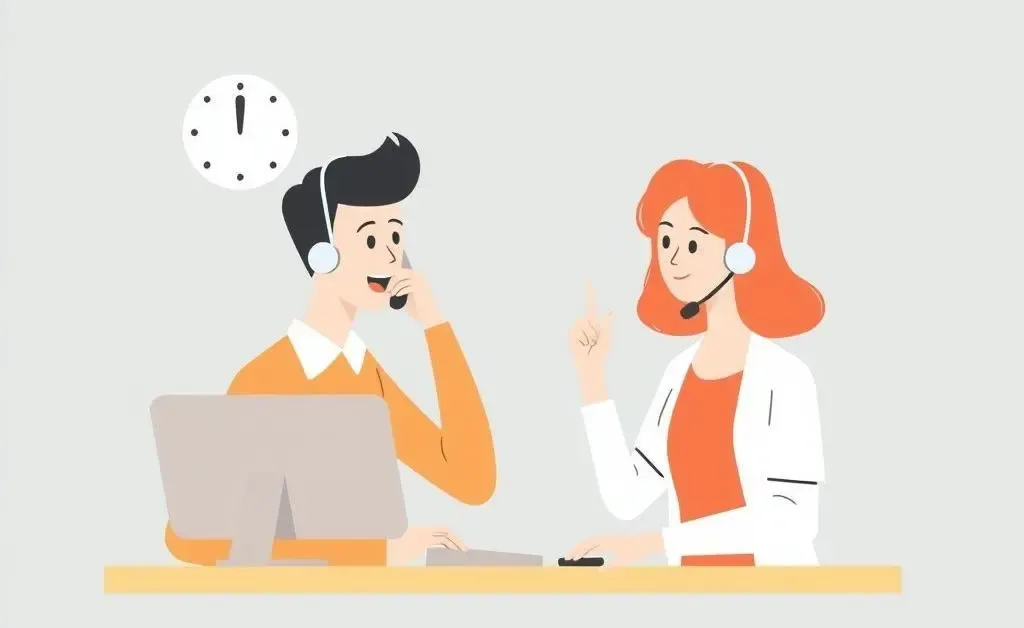 Person talking on the phone with insurance customer service.