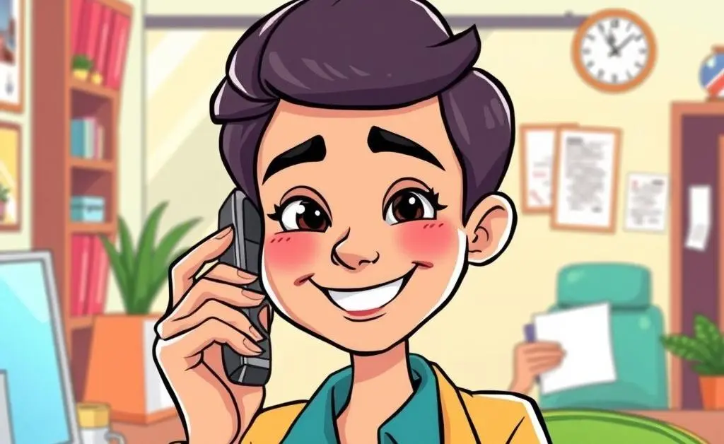 Person on a call with an insurance representative