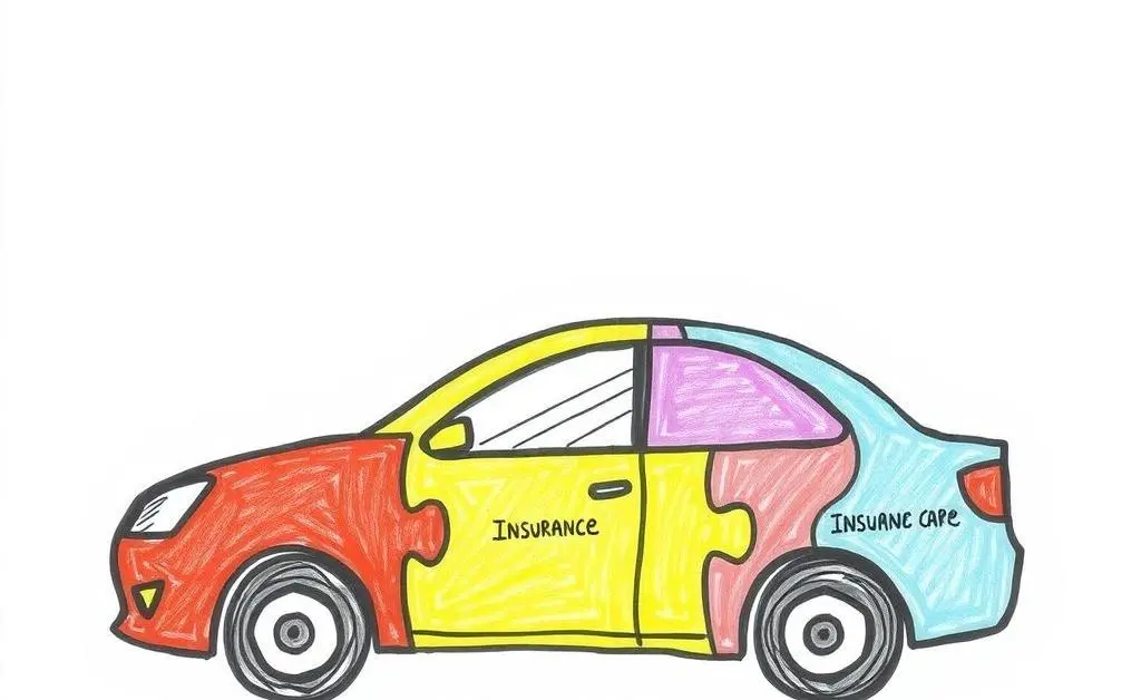 A car made of puzzle pieces labeled 'Collision', 'Liability', and 'Comprehensive'
