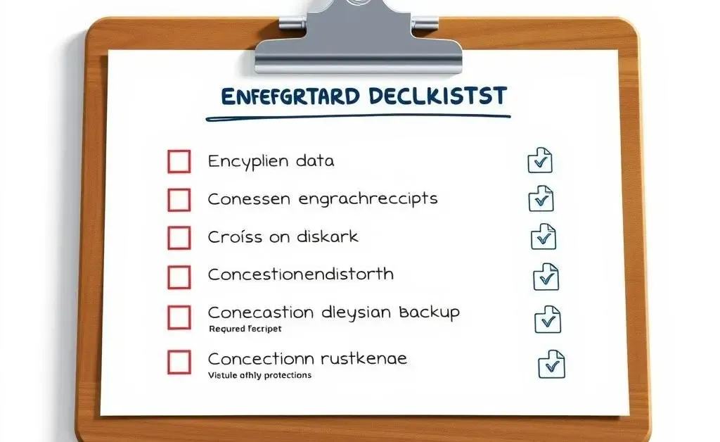 An illustrated checklist for data protection