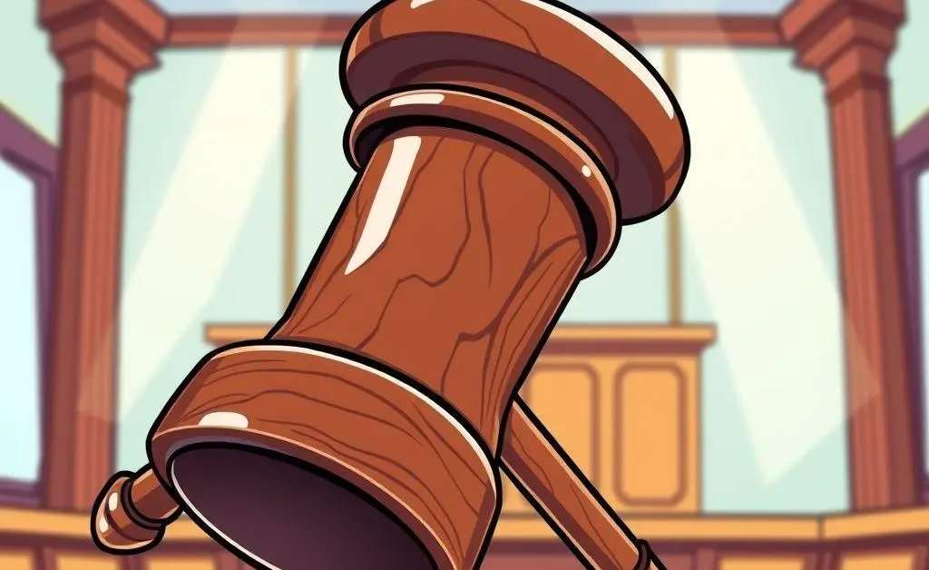 Depiction of a gavel symbolizing court decisions on trade