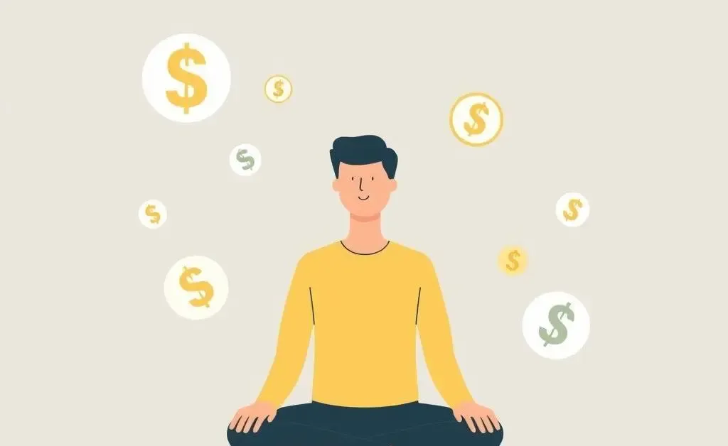 Calm person strategically managing bills