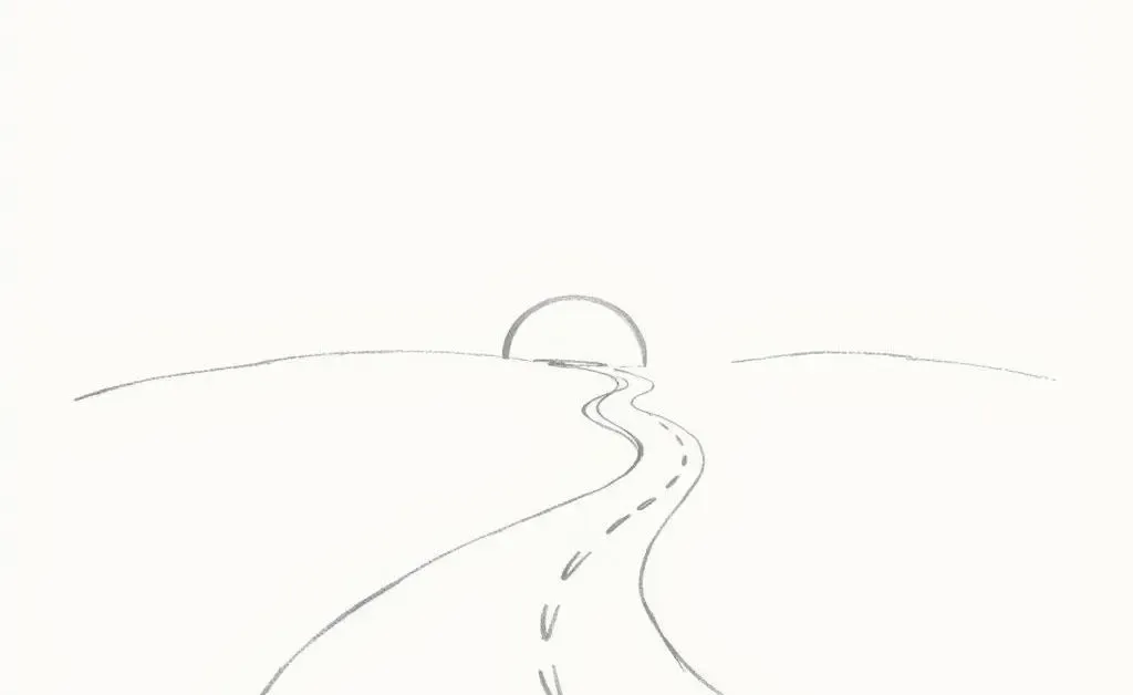 A road symbolizing the pathway to becoming debt-free