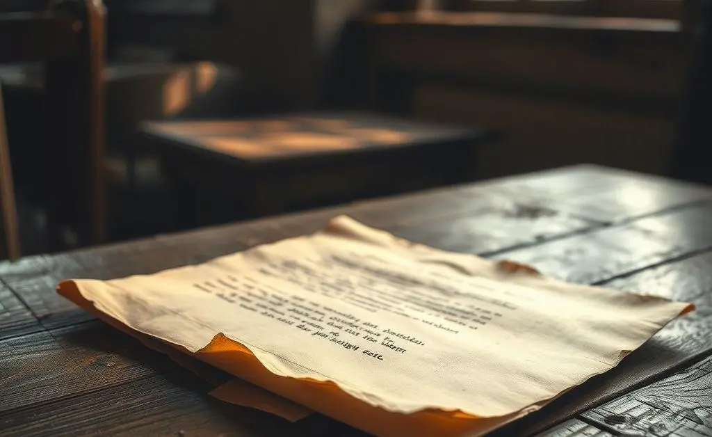 A stack of unopened debt collection letters on a wooden table.