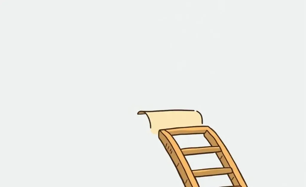 Minimalistic cartoon showing steps or a ladder symbolizing debt repayment strategies.