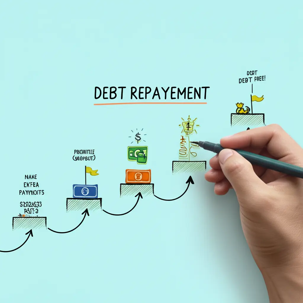 Step-by-step debt repayment plan