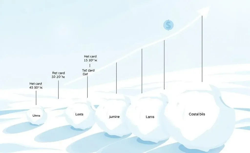 Illustration of the snowball method for paying off debts