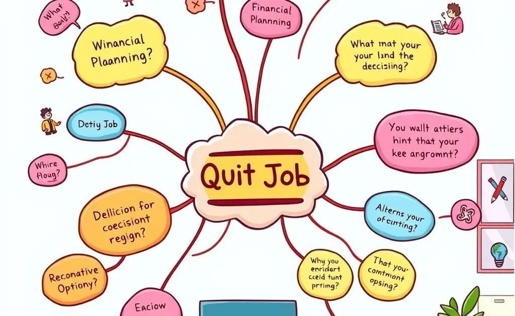 Mind map of a decision-making process