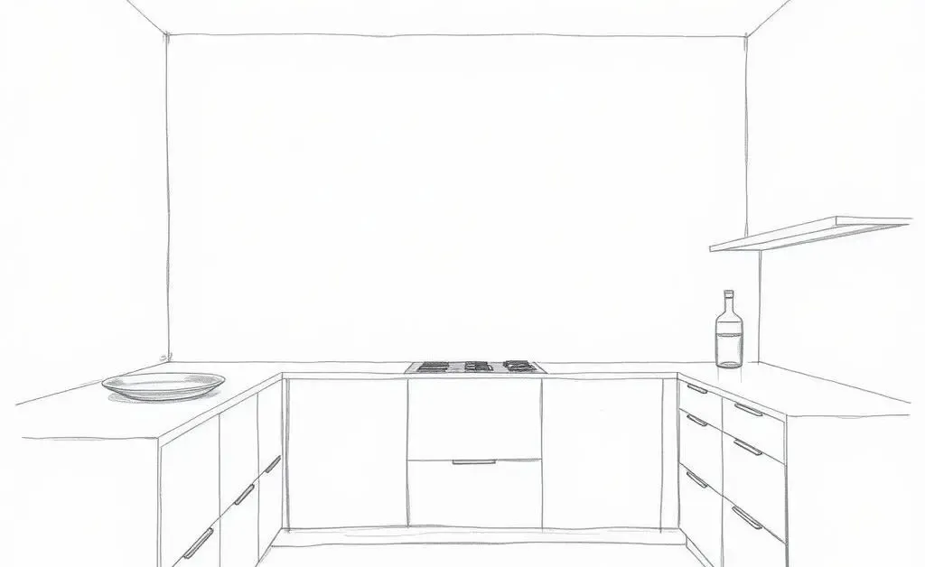 A minimalist kitchen