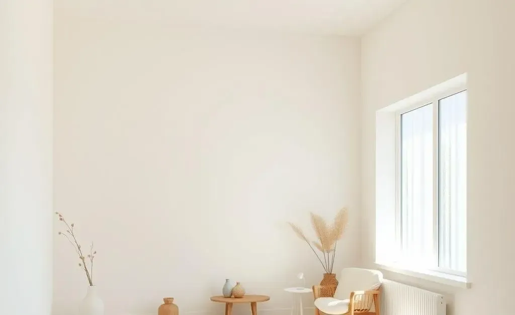 A tidy, decluttered room.