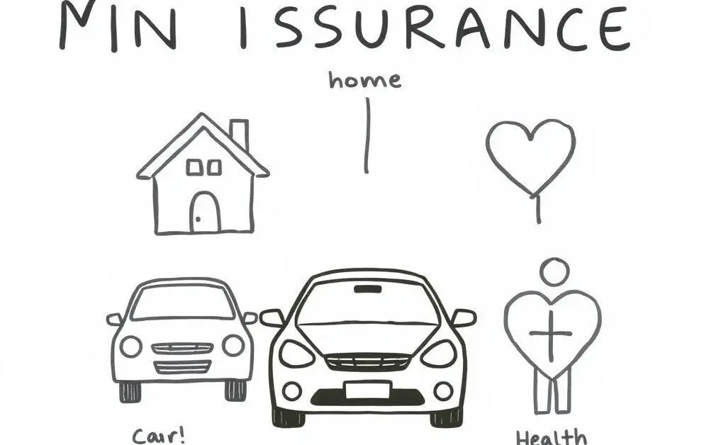 Different types of insurance, like home, car, and health.