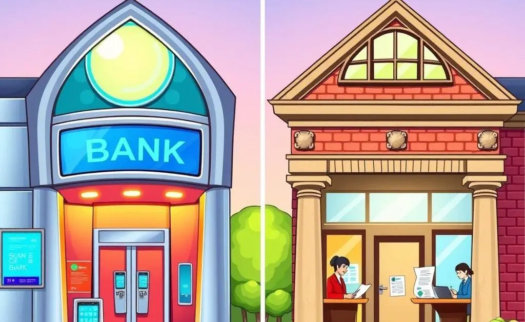 Modern versus traditional banking methods