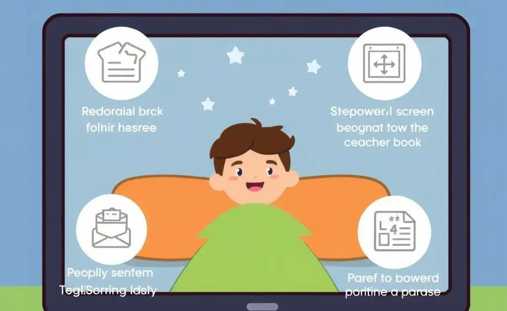 Infographic showing benefits of taking a break from screens