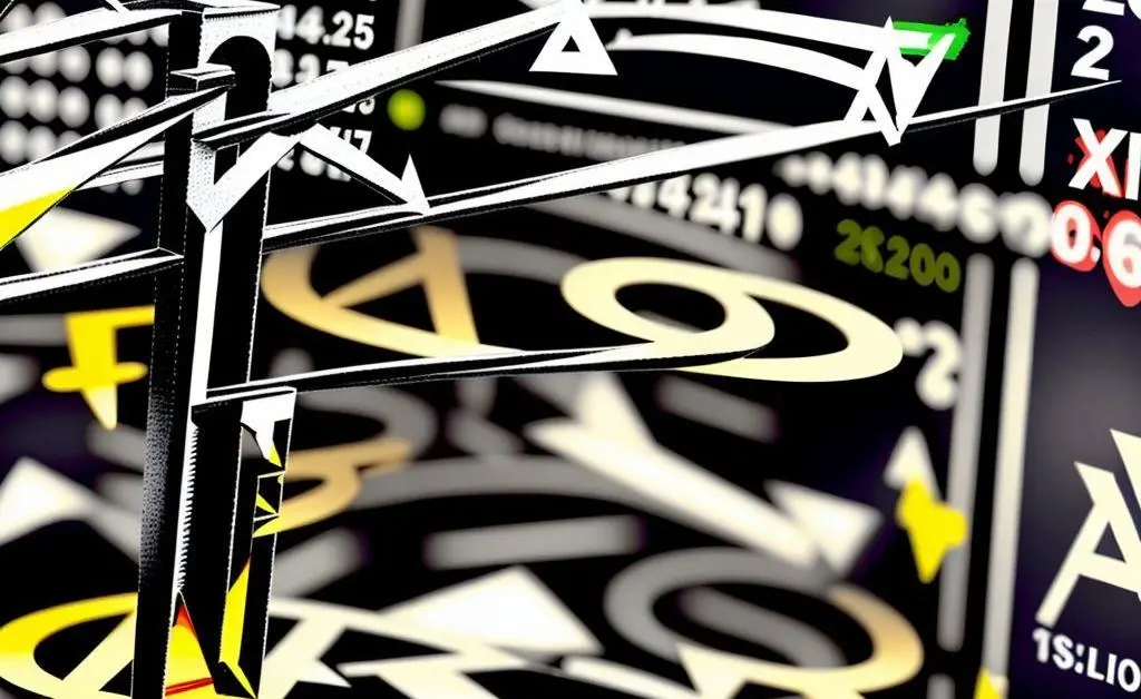 A collage of different investment symbols like stocks, bonds, and properties