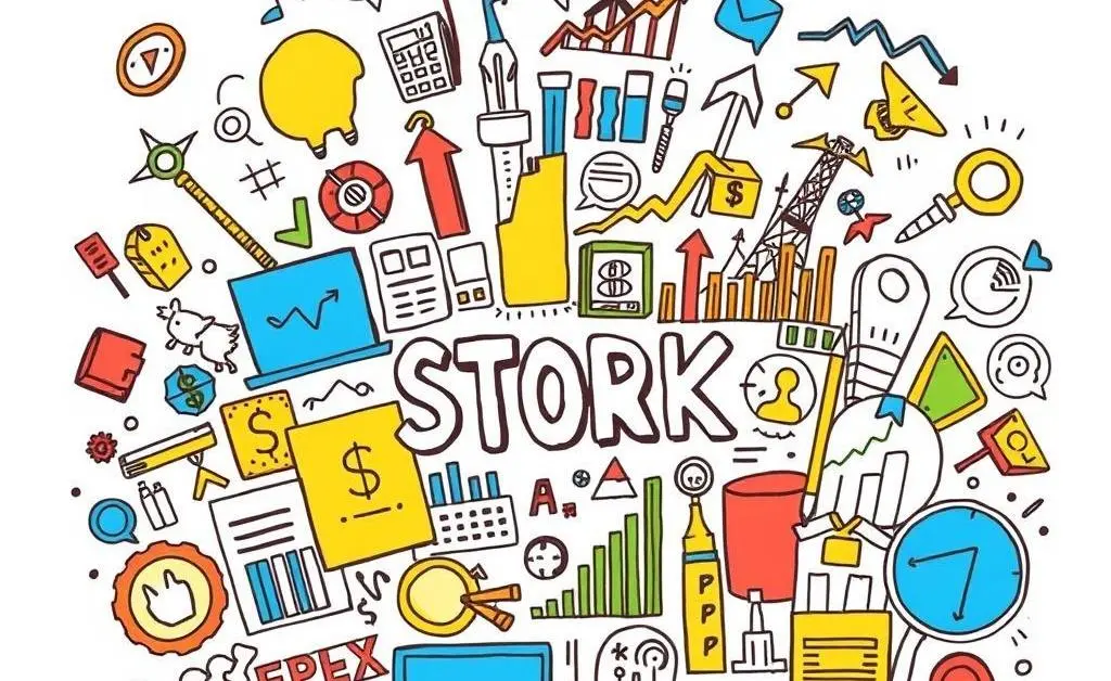 An illustration showing a diverse stock portfolio with various sectors.