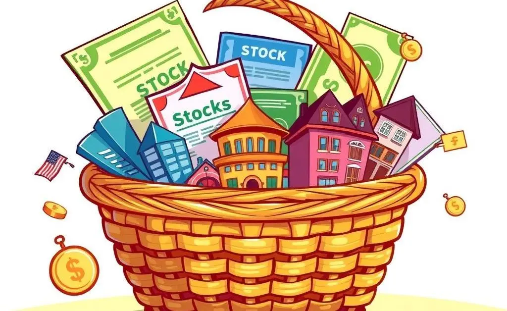 Diversification basket illustration