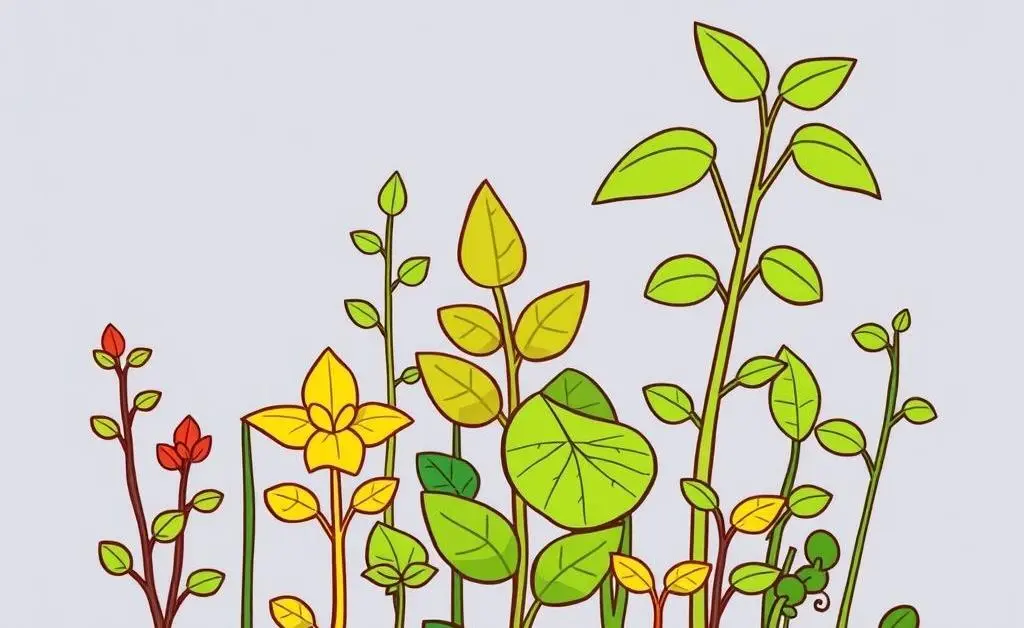Diverse group of plants representing investment portfolio