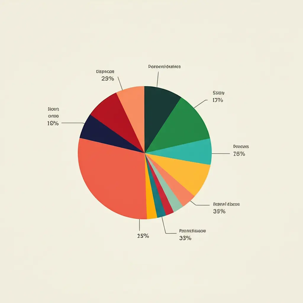 Diversified portfolio pie chart